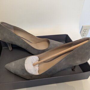 NEW Ann Taylor gray suede pumps, size 7.5